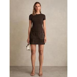 REISS Jolie Stretch-Cotton Crew-Neck T-Shirt